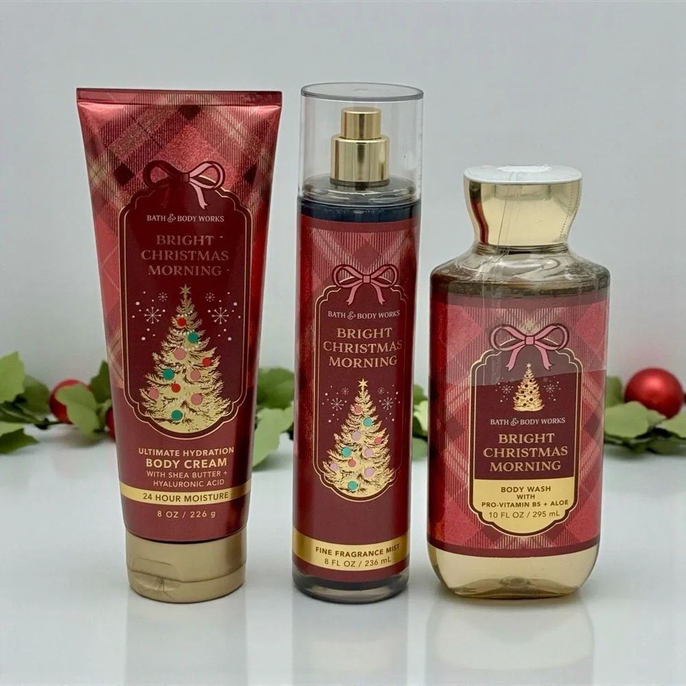 Bath & Body Works Bright Christmas Morning Body Care Gift Set NWT